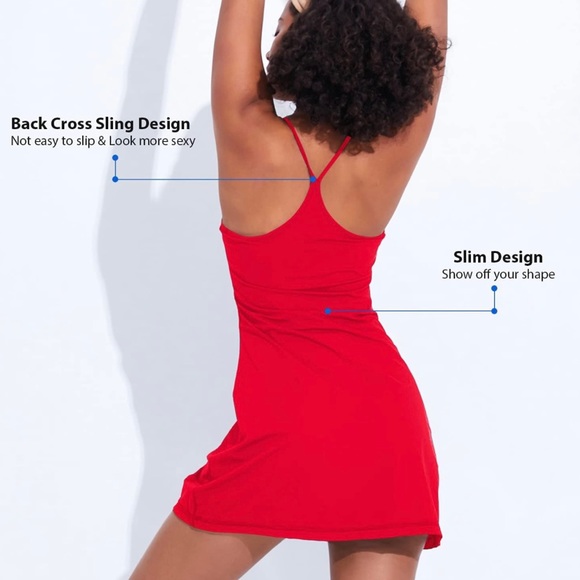 Womens Large Finlin Exercise Dress in Red!! Brand New & Never Worn!! - Picture 5 of 5